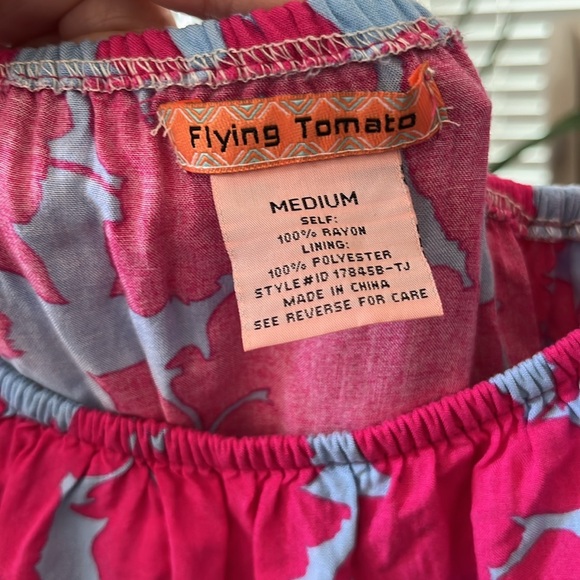 FLYING TOMATO Off The Shoulder Floral Maxi Dress Size M - Picture 3 of 4